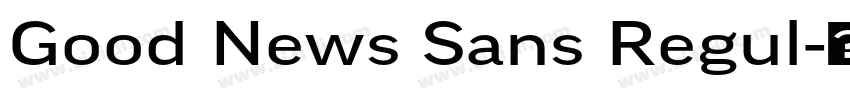 Good News Sans Regul字体转换